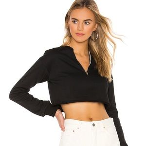 Trixie black size small crop sweatshirt